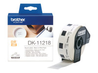 Brother DK-11218 - Svart på vitt - Rulle (2,4 cm) 1000 stk (1 rulle/rullar x 1000) etiketter - för Brother QL-1050, QL-1060, QL-500, QL-550, QL-560, QL-570, QL-580, QL-650, QL-700, QL-720 DK11218