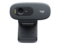 Logitech C270 HD Webcam - Webbkamera - färg - 1280 x 720 - 720p - ljud - kabelanslutning - USB 2.0 - universitet 960-001381