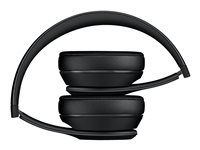 Beats Solo3 - The Beats Icon Collection - hörlurar med mikrofon - på örat - Bluetooth - trådlös - 3,5 mm kontakt - ljudisolerande - mattsvart MX432ZM/A