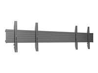 Multibrackets M - Monteringskomponent (monteringsskena, 4 armar) - för 1 eller 2 platta paneler - stål - svart - skärmstorlek: up to 75" for 2 displays / up to 110" for one display - stativ, monterbart 7350105214431