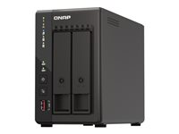 QNAP TS-253E - NAS-server - 2 fack - 16 TB - SATA 6Gb/s - HDD 8 TB x 2 - RAID RAID 0, 1, JBOD - RAM 8 GB - 2.5 Gigabit Ethernet - iSCSI support TS-253E-8G + HDWG480UZSVA