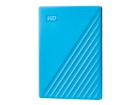 WD My Passport WDBYVG0020BBL - Hårddisk - krypterat - 2 TB - extern (portabel) - USB 3.2 Gen 1 - 256 bitars AES - blå WDBYVG0020BBL-WESN