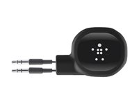 Belkin Retractable Audio Cable - Ljudkabel - mini-phone stereo 3.5 mm hane till mini-phone stereo 3.5 mm hane - 1 m - indragbar AV10094BT1M
