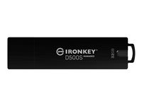 Kingston IronKey D500SM - USB flash-enhet - krypterat - 32 GB - USB 3.2 Gen 1 - TAA-kompatibel IKD500SM/32GB