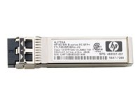 HPE - SFP-sändar/mottagarmodul (mini-GBIC) - 4 GB Fibre Channel (kv) - för HPE 8/24, 8/8, SAN Switch 8/80, SN8000B 32; BLc3000 Enclosure; StoreFabric 8/24 8Gb AJ715A