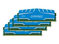 Ballistix Sport XT - DDR3 - sats - 32 GB: 4 x 8 GB - DIMM 240-pin - 1866 MHz / PC3-14900 - CL10 - 1.5 V - ej buffrad - icke ECC BLS4C8G3D18ADS3BEU