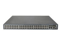 HPE 3600-48-PoE+ v2 EI - Switch - Administrerad - 48 x 10/100 (PoE+) + 4 x Gigabit SFP + 2 x delad 10/100/1000 - rackmonterbar - PoE+ (320 W) JG302B