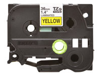 Brother TZe-661 - Självhäftande - svart på gult - Rulle 3,6 cm x 8 m) 1 kassett(er) bandlaminat - för Brother PT-P950; P-Touch PT-3600, 9200, 9500, 9600, 9700, 9800, D800, E800, P900, P950 TZE661