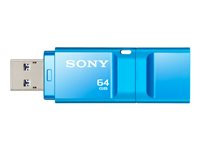 Sony Micro Vault X Series - USB flash-enhet - 64 GB - USB 3.0 - blå USM64GXL