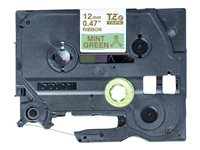Brother TZe-RM34 - Satin - gulf på mintgrön - Rulle (1,2 cm x 4 m) 1 kassett(er) bandtejp - för P-Touch Embellish TZERM34