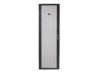 APC NetShelter SV Perforated Flat Door - Rackdörr - svart - 48U - för P/N: NBPD0160A, NBWL0355A, SMX3000HV-BR, SRT1000RMXLI, SRT1000RMXLI-NC, SRT1500RMXLA-NC AR702407