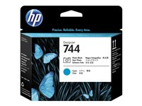 HP 744 - Cyan, foto-svart - skrivhuvud - för DesignJet Z2600 PostScript, Z5600 PostScript F9J86A
