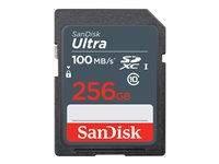 SanDisk Ultra - Flash-minneskort - 256 GB - UHS Class 1 / Class10 - SDXC UHS-I SDSDUNR-256G-GN3IN