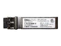 Dell Networking - Kundsats - SFP-sändar/mottagarmodul (mini-GBIC) - 16 Gigabit Ethernet - 16GBase-SW - upp till 200 m - 850 nm - med Överta Dell-systemets garanti ELLER ett års maskinvarugaranti 492-BCYC