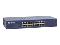 NETGEAR 16-Port 10/100 Fast Ethernet Switch JFS516v2 - Switch - ohanterad - 16 x 10/100 - skrivbordsmodell, rackmonterbar JFS516-200EUS