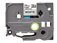 Brother TZe-SL251 - Självhäftande - svart på vitt - Rulle ( 2,4 cm x 8 m) 1 kassett(er) bandlaminat - för P-Touch PT-D800W, PT-E550WSP, PT-E550WVP, PT-P900W, PT-P950NW TZESL251
