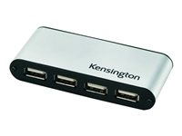 Kensington PocketHUB USB 2.0 - Hubb - 4 x USB 2.0 - skrivbordsmodell K33141EUB
