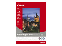 Canon Photo Paper Plus SG-201 - Halvblank satin - 101.6 x 152.4 mm - 260 g/m² - 50 ark fotopapper - för PIXMA iP3680, iP4850, MG8250, MP198, MP228, MP245, MP252, MP258, MP476, TS7450; S450 1686B015
