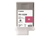 Canon LUCIA PFI-102 M - 130 ml - magenta - original - bläcktank - för imagePROGRAF iPF500, iPF510, IPF600, iPF605, iPF610, iPF700, iPF710, iPF720, LP17, LP24 0897B001AA