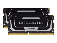 Ballistix - DDR4 - sats - 32 GB: 2 x 16 GB - SO DIMM 260-pin - 3200 MHz / PC4-25600 - CL16 - 1.35 V - ej buffrad - icke ECC - svart BL2K16G32C16S4B