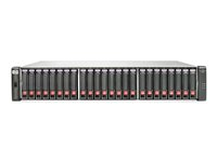 HPE Modular Smart Array 2040 SAN Dual Controller SFF Bundle - Hårddiskarray - 3.6 TB - 24 fack ( SAS-2 ) - 6 x 600 GB - 8Gb Fibre Channel, 16Gb Fibre Channel (extern) - kan monteras i rack - 2U - Top Value E7W38A