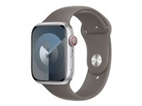 Apple - Band för smart klocka - 45 mm - storlek S/M - lera MT463ZM/A