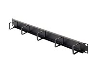 Belkin Single-Sided Cable Manager - Rackpanel för kabelhantering - svart - 1U - 19" - för Belkin 2-Post Rack; Enterprise 4-Post Rack RK5016EK