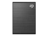 Seagate One Touch SSD STKG500400 - SSD - 500 GB - extern (portabel) - USB 3.0 (USB-C kontakt) - svart - med Seagate Rescue Data Recovery STKG500400