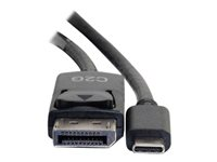 C2G 0.9m (3ft) USB C to DisplayPort Adapter Cable Black - 4K Audio / Video Adapter - Extern videoadapter - USB-C - DisplayPort - svart 80541