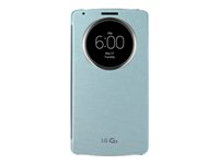 LG Quick Circle CCF-345G - Vikbart fodral för mobiltelefon - havsblå - för LG G3, G3 D855 CCF-345G.AGEUAQ