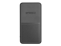 OtterBox Standard - Strömförsörjningsbank - 5000 mAh - Apple Fast Charge, AFC, USB BC 1.2 - 2 utdatakontakter (USB, 24 pin USB-C) - på kabel: USB-C - nearly night 78-80641
