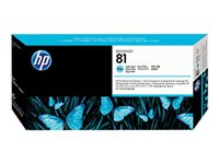 HP 81 - 13 ml - ljus cyan - skrivhuvud med rengörare - för DesignJet 5000, 5000ps, 5000ps uv, 5000uv, 5500, 5500 uv, 5500mfp, 5500ps, 5500ps uv C4954A