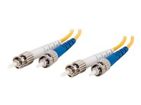 C2G - Patch-kabel - ST enkelläge (hane) till ST enkelläge (hane) - 10 m - fiberoptisk - 9 / 125 mikrometer - gul 85356
