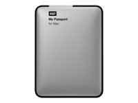 WD My Passport for Mac WDBGCH5000ASL - Hårddisk - krypterat - 500 GB - extern (portabel) - USB 3.0 - silver WDBLUZ5000ASL-EESN