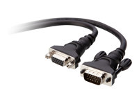 Belkin VGA/SVGA Monitor Extension Cable - VGA-förlängningskabel - HD-15 (VGA) (hane) till HD-15 (VGA) (hona) - 3 m - tvinnad, tumskruvar F2N025CP3M