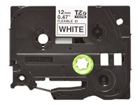 Brother TZe-FX231 - Självhäftande - svart på vitt - Rulle (1,2 cm x 8 m) 1 kassett(er) bandlaminat - för P-Touch PT-E550, P900; P-Touch Cube PT-P910; P-Touch Cube Pro PT-P910 TZEFX231