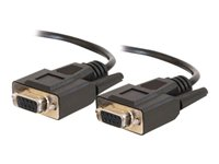 C2G - Seriell kabel - DB-9 (hona) till DB-9 (hona) - 5 m - formpressad, tumskruvar - svart 81365