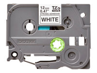 Brother TZe-S231 - Extrastark häftning - svart på vitt - Rulle (1,2 cm x 8 m) 1 kassett(er) bandlaminat - för Brother PT-D210, D600, H110; P-Touch PT-1005, 1880, E800, H110; P-Touch Cube Plus PT-P710 TZES231