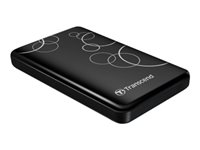 Transcend StoreJet 25A3 - Hårddisk - 1 TB - extern (portabel) - 2.5" - USB 3.0 - svart TS1TSJ25A3K