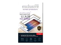 Insmat Exclusive - Skärmskydd för mobiltelefon - helskärm, 9H Brilliant - glas - ramfärg svart - för OnePlus 5T 860-9941