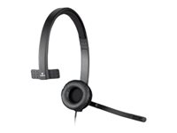 Logitech USB Headset H570e - Headset - på örat - kabelansluten 981-000571