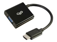C2G HDMI to VGA Adapter Converter Dongle - Videokonverterare - HDMI - HDMI, VGA - svart 80500