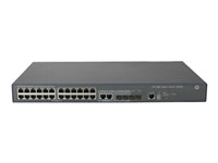 HPE 3600-24 v2 SI Switch - Switch - L4 - Administrerad - 24 x 10/100 + 4 x Gigabit SFP + 2 x delad 10/100/1000 - rackmonterbar JG304A