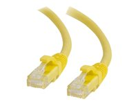 C2G Cat6 Booted Unshielded (UTP) Network Patch Cable - Patch-kabel - RJ-45 (hane) till RJ-45 (hane) - 1.5 m - UTP - CAT 6 - formpressad, hakfri, tvinnad - gul 83467