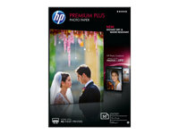 HP Premium Plus Photo Paper - Blank - 100 x 150 mm - 300 g/m² - 50 ark fotopapper - för Envy 50XX, 7645; Officejet 52XX; PageWide MFP 377; Photosmart B110, Wireless B110 CR695A