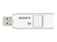 Sony Micro Vault X Series - USB flash-enhet - 64 GB - USB 3.0 - vit USM64GXW