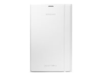 Samsung Book Cover EF-BT700B - Vikbart fodral för surfplatta - vit - 8.4" - för Galaxy Tab S (8.4 tum) EF-BT700BWEGWW