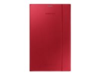Samsung Book Cover EF-BT700B - Vikbart fodral för surfplatta - röd - 8.4" - för Galaxy Tab S (8.4 tum) EF-BT700BREGWW