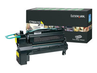 Lexmark - Gul - original - tonerkassett LCCP, LRP - för Lexmark C792, X792 C792A1YG