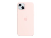 Apple - Baksidesskydd för mobiltelefon - MagSafe-kompatibilitet - silikon - Light Pink - för iPhone 15 Plus MT143ZM/A